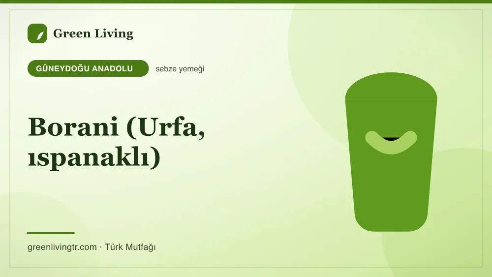 Borani (Urfa, ıspanaklı) — Güneydoğu Anadolu mutfağı