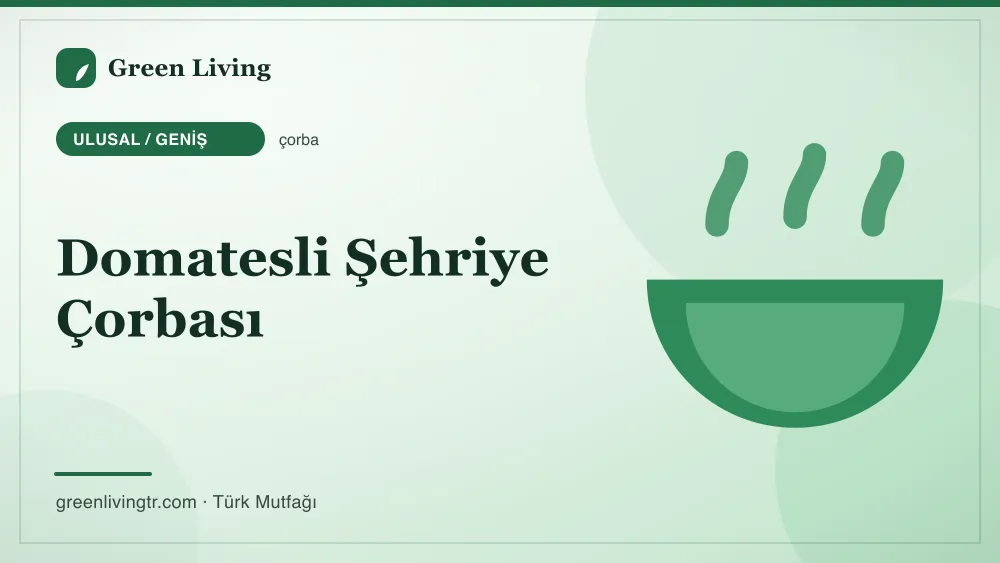 Domatesli Şehriye Çorbası — Ulusal / Geniş mutfağı