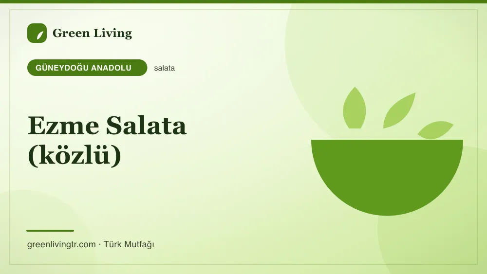 Ezme Salata (közlü) — Güneydoğu Anadolu mutfağı