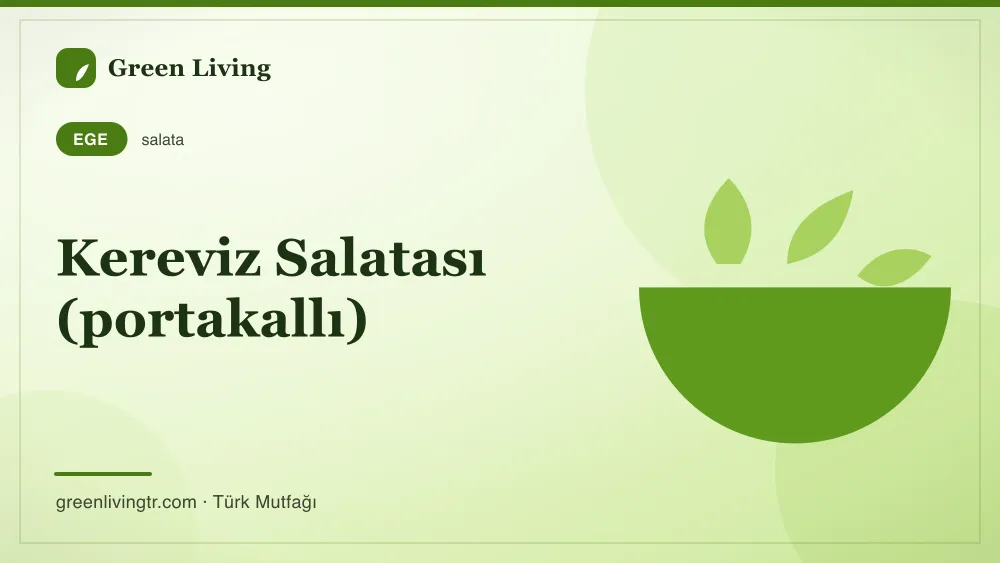 Kereviz Salatası (portakallı) — Ege mutfağı