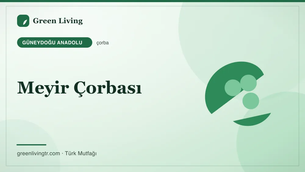 Meyir Çorbası — Güneydoğu Anadolu mutfağı