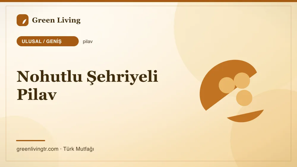 Nohutlu Şehriyeli Pilav — Ulusal / Geniş mutfağı