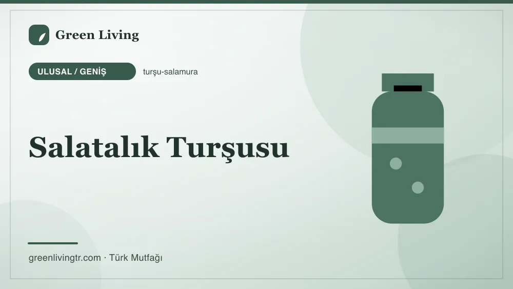 Salatalık Turşusu — Ulusal / Geniş mutfağı
