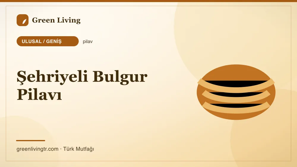 Şehriyeli Bulgur Pilavı — Ulusal / Geniş mutfağı