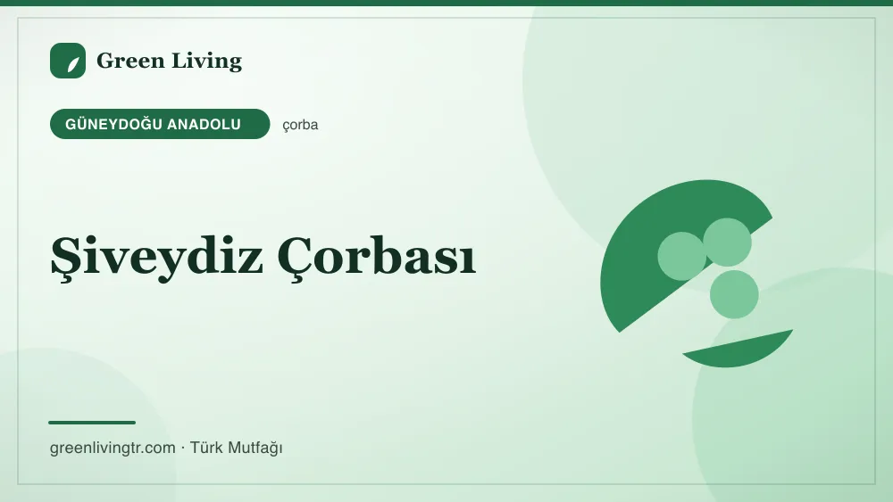 Şiveydiz Çorbası — Güneydoğu Anadolu mutfağı
