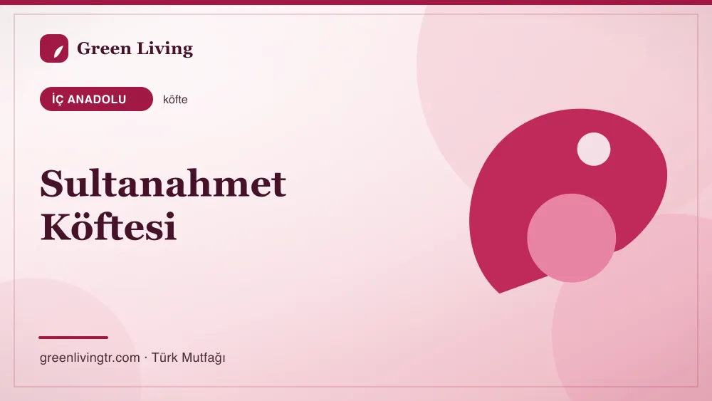 Sultanahmet Köftesi — İç Anadolu mutfağı