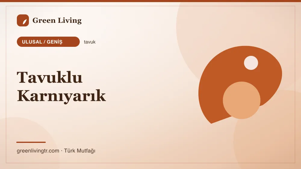 Tavuklu Karnıyarık — Ulusal / Geniş mutfağı