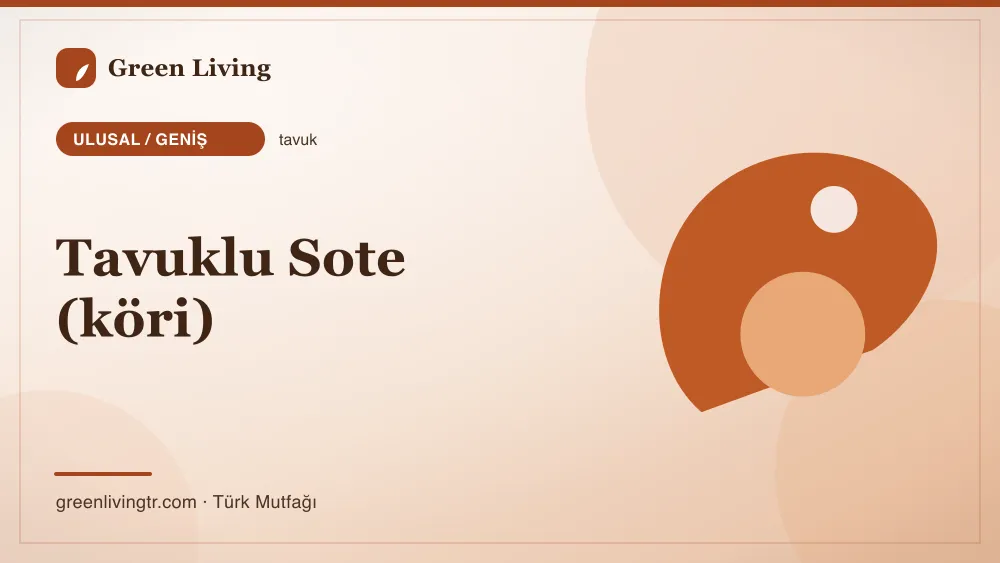 Tavuklu Sote (köri) — Ulusal / Geniş mutfağı