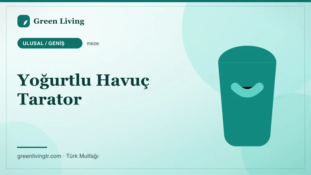 Yoğurtlu Havuç Tarator — Ulusal / Geniş mutfağı