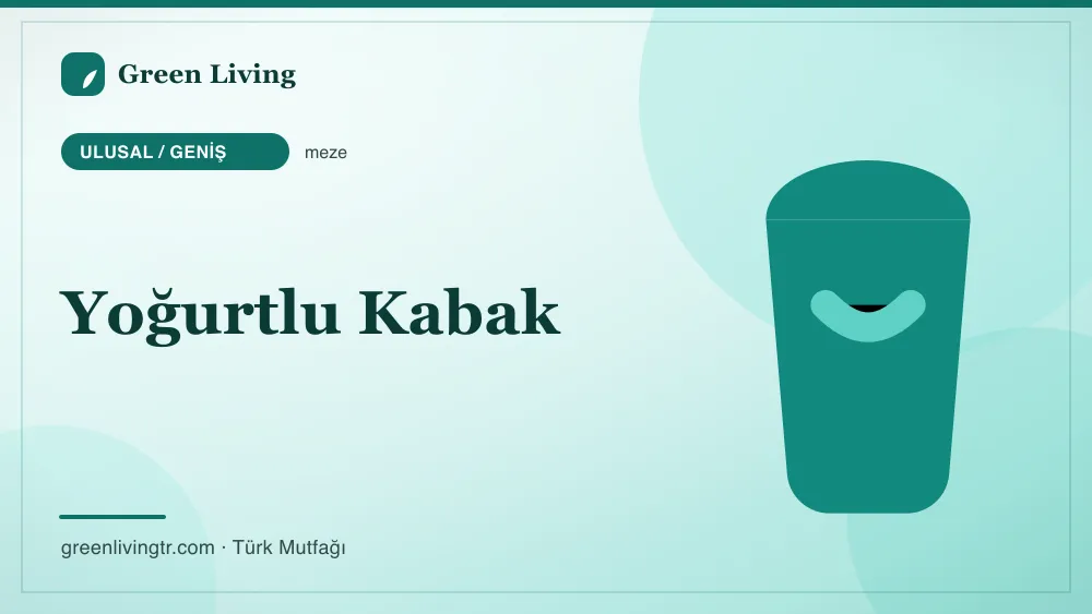 Yoğurtlu Kabak — Ulusal / Geniş mutfağı